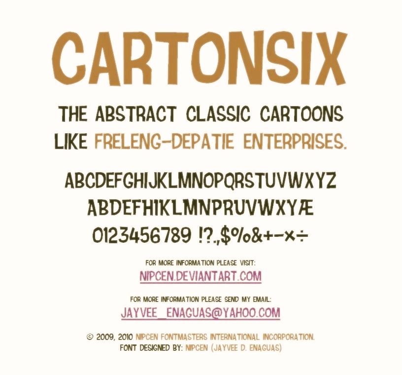 Cartonsix NC Font